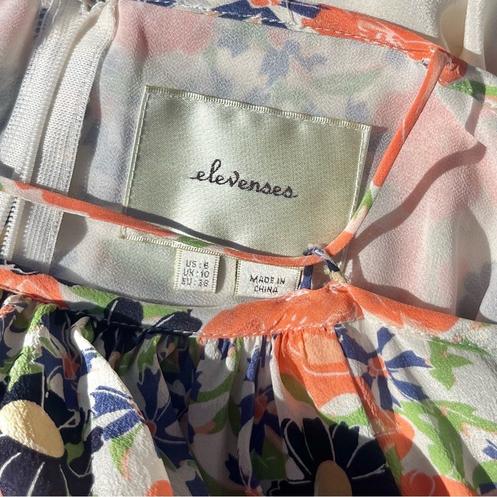 Elevenses 100% Silk Floral Jumpsuit - Picture 6 of 8